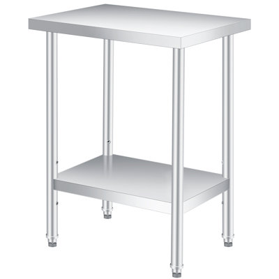 60.69cm W Stainless Steel Top Workbench