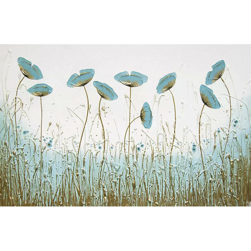 Murale coquelicot floral Salamone, L 106 po x l 187 po