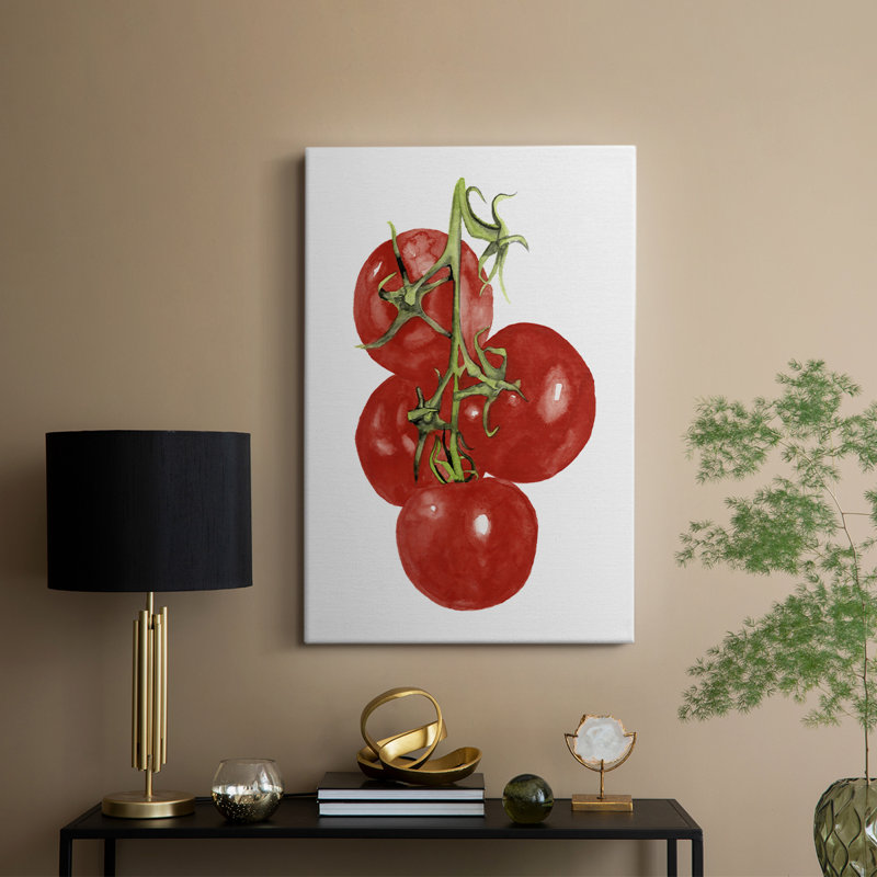 Aquarelle Veggie IV - galerie Cavas sur mesure, H 48 po x l 32 po