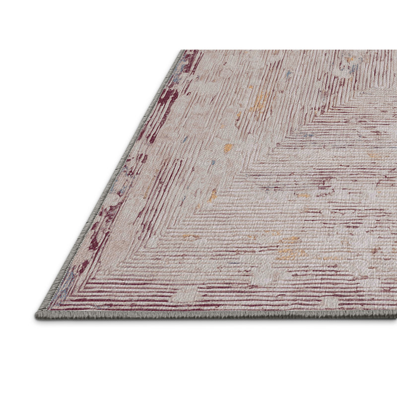 Machine Washable Gray Area Rug, Rectangle 8' x 10'