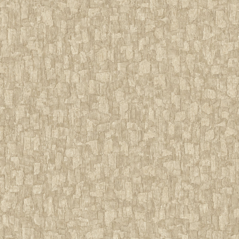 Surfaces Collection Bark Texture Wallpaper Roll, Beige