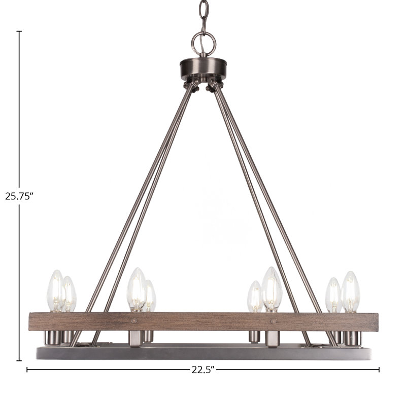 Lustre carré lumineux 8 lumières Belmont