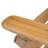 Folding Adirondack Chair Outdoor Wooden Accent Furniture Fire Pit Lounge Chairs,Foldable Design For Patio & Garden Relaxation With Slatted Back & Wide Armrests- Teak Finis