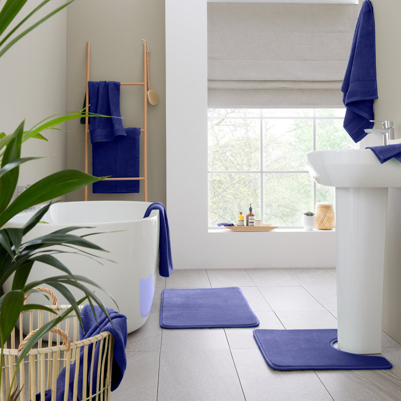 Anti-Bacterial 100% Cotton Bath Sheets, Navy