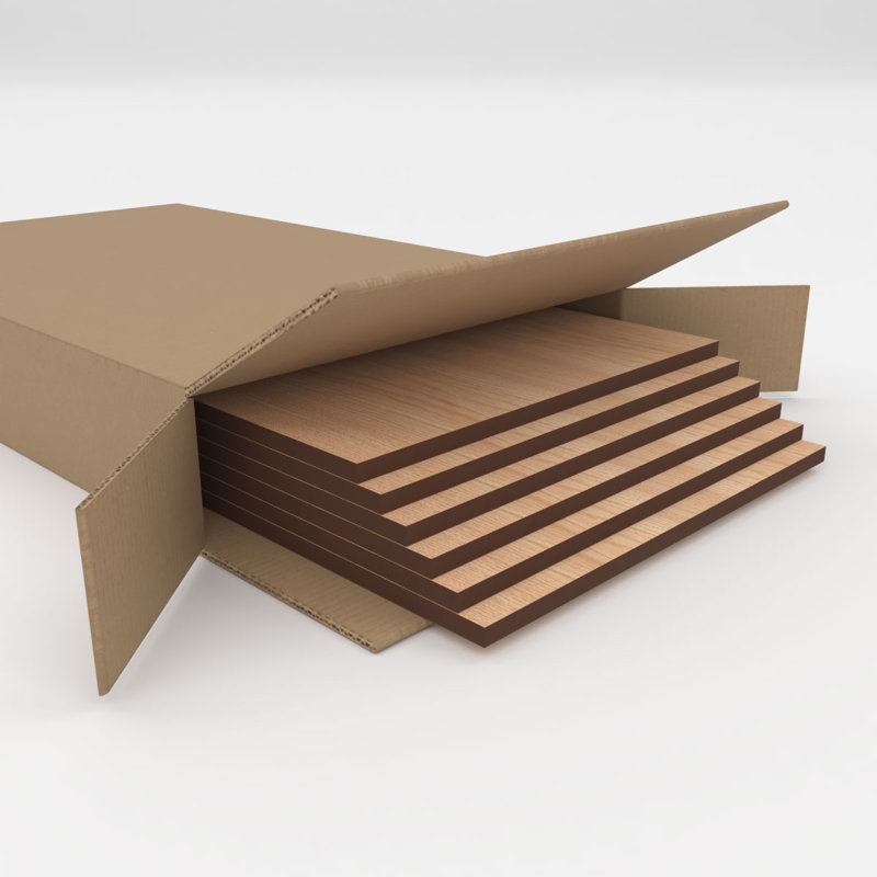Planches en bois, H 7,75 po x l 7,75 po x P 0,25 po, Noyer blanc
