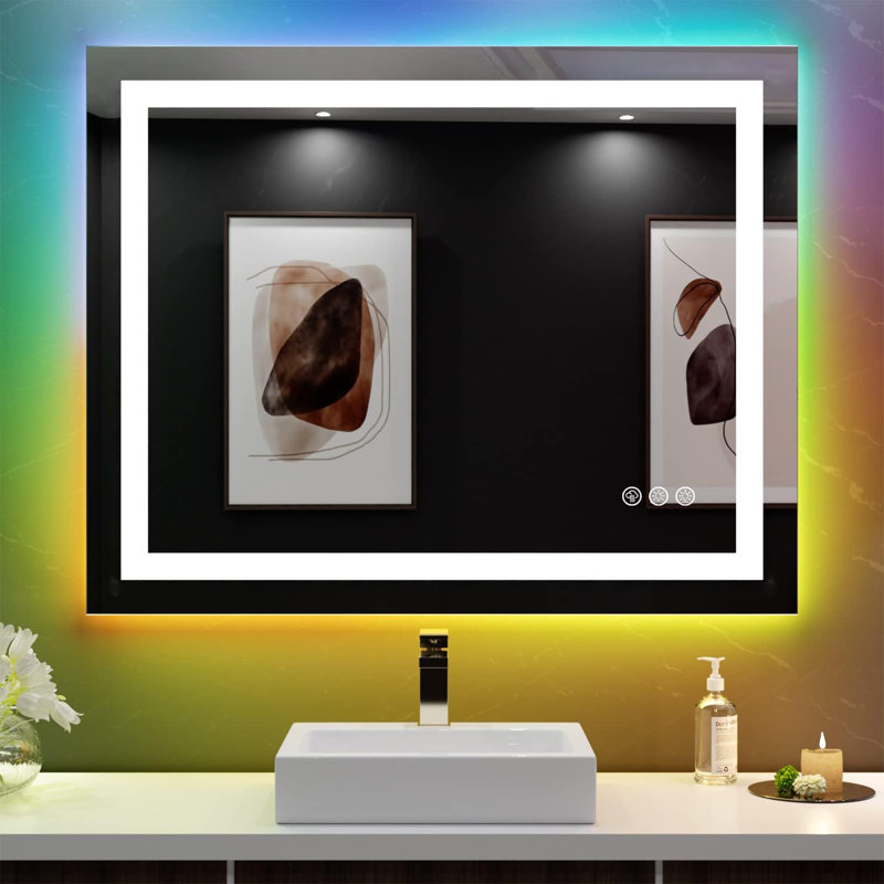 Miroir de salle de bain Lunara, 32" x 40", Rectangulaire