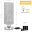 Lampe de table argentée 10,6 po