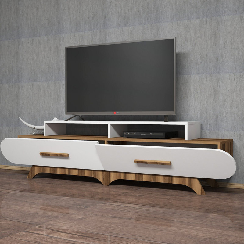 Branham Unfinished TV Stand for TVs up to 65", Cream