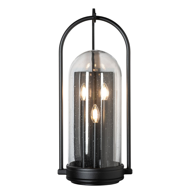 Davis Outdoor Sconce - 12.8"L x 11.7"W x 28.5"H - Coastal Dark Smoke, Coastal Black