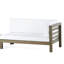 Banc de coin droit Oana et table basse, blanc