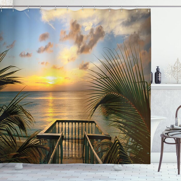 Bayou Breeze Markita Shower Curtain with Hooks Included | Wayfair