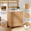 Meuble-lavabo avec comptoir en céramique, panneau de fibres à densité moyenne et base en bois massif, meuble-lavabo moderne pour les petites salles de bain-444623578-456677257
