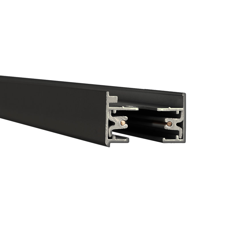 Lightolier Series System Track, 0.75" x 72" x 1.375", Black