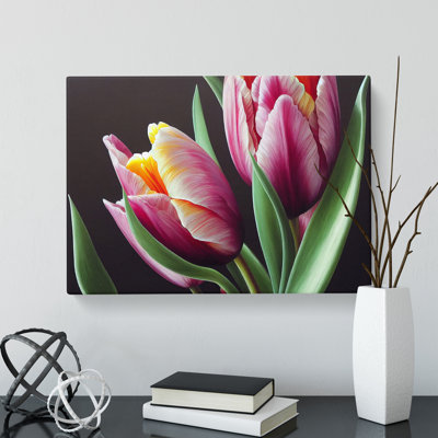 Awe Inspiring Tulip Flowers - Wrapped Canvas