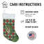 Chaussette de Noël bringée Akita Christmas PoinsettIas