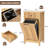 Tilted Laundry Basket Cabinet
