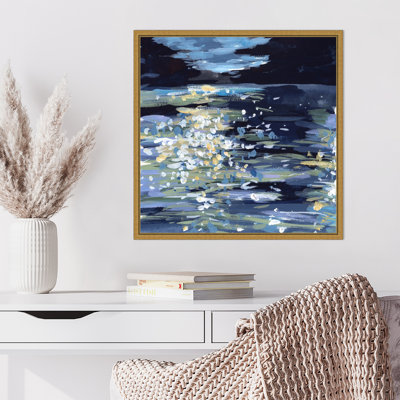 Calming Night I by Melissa Wang Framed Canvas Wall Art Print