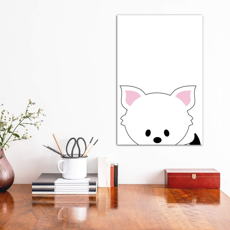 Art peekaboo ii, H 26 po x l 18 po x P 1,5 po, Toile tendue
