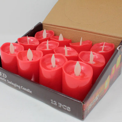 Paquet de 12 bougies DEL sans flamme