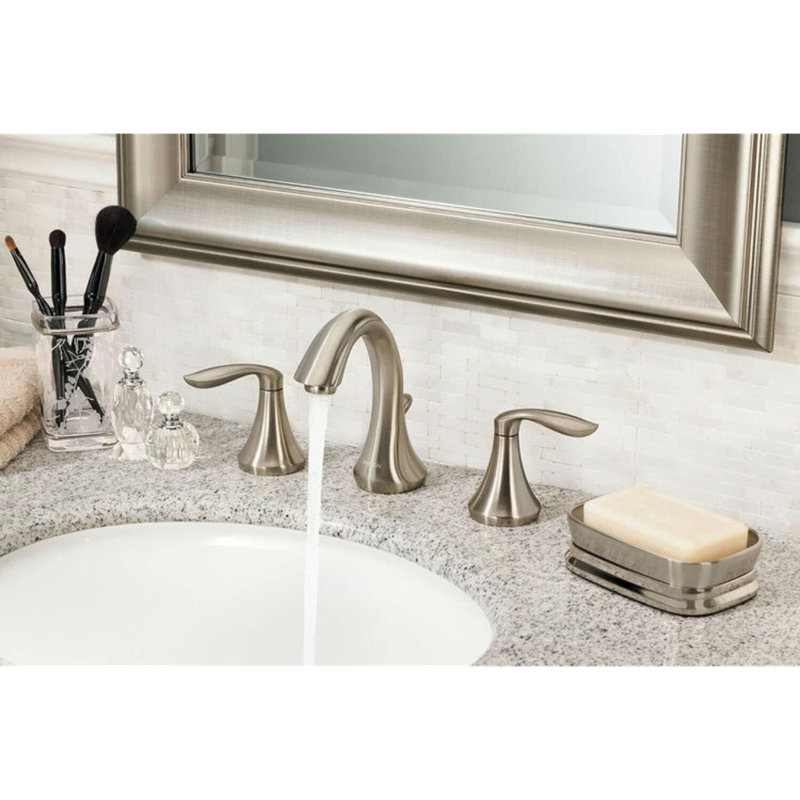 Moen Eva Widespread Bathroom Faucet Trim Kit, Valve Required, Brushed Nickel