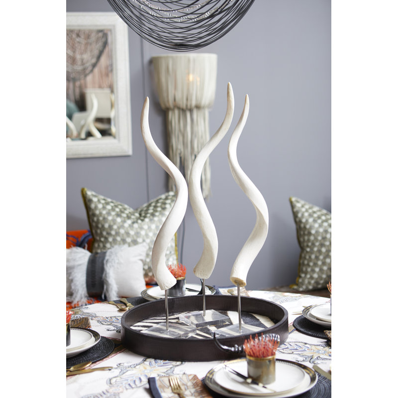 Polished Kudu Inner Horn on Acrylic Display Base