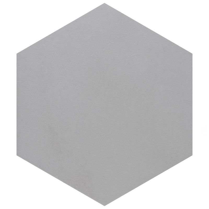 Industrial Hex 8-1/2 In. X 9-7/8 In. Porcelain Modern Look Wall & Floor Tile, White