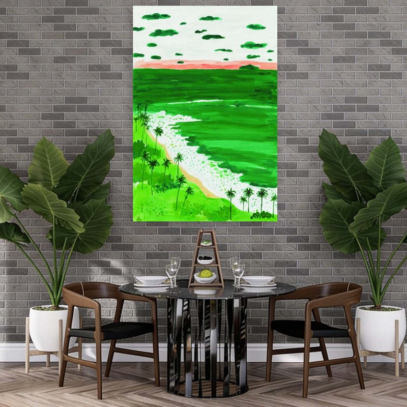 Emerald Tide, H 60 po x l 40 po