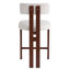 Tabouret de comptoir rond avec dossier bas de 26,5 po Canterbury-2061961234