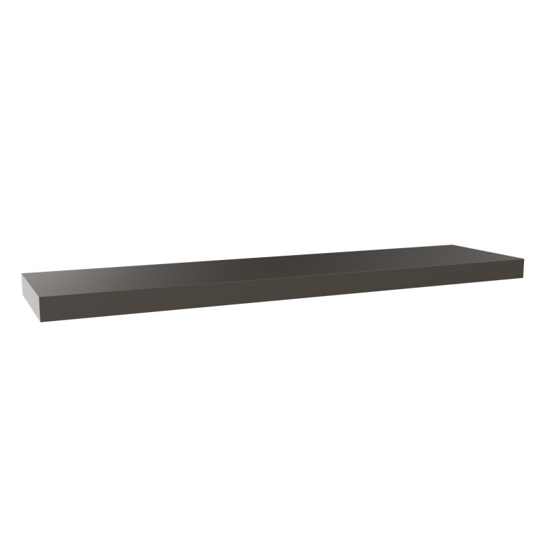 Painted Wood Floating Shelf, Brown