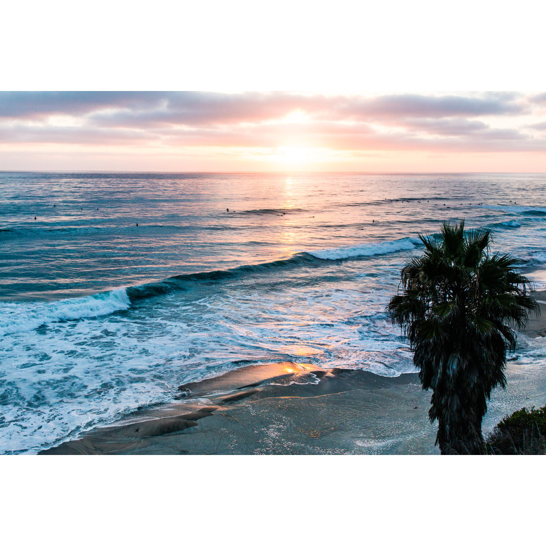 Strand Sonnenuntergang von Ianmcdonnell - Leinwandbild