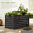  4X2x2ft Outdoor Metal Raised Garden Bed For Vegetables Flowers Herbs - White-349714912-349714920
