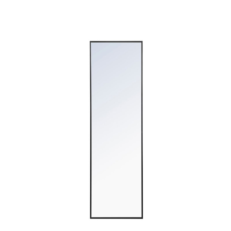 Miroir mural Sabine, 60 po x 18 po, Noir