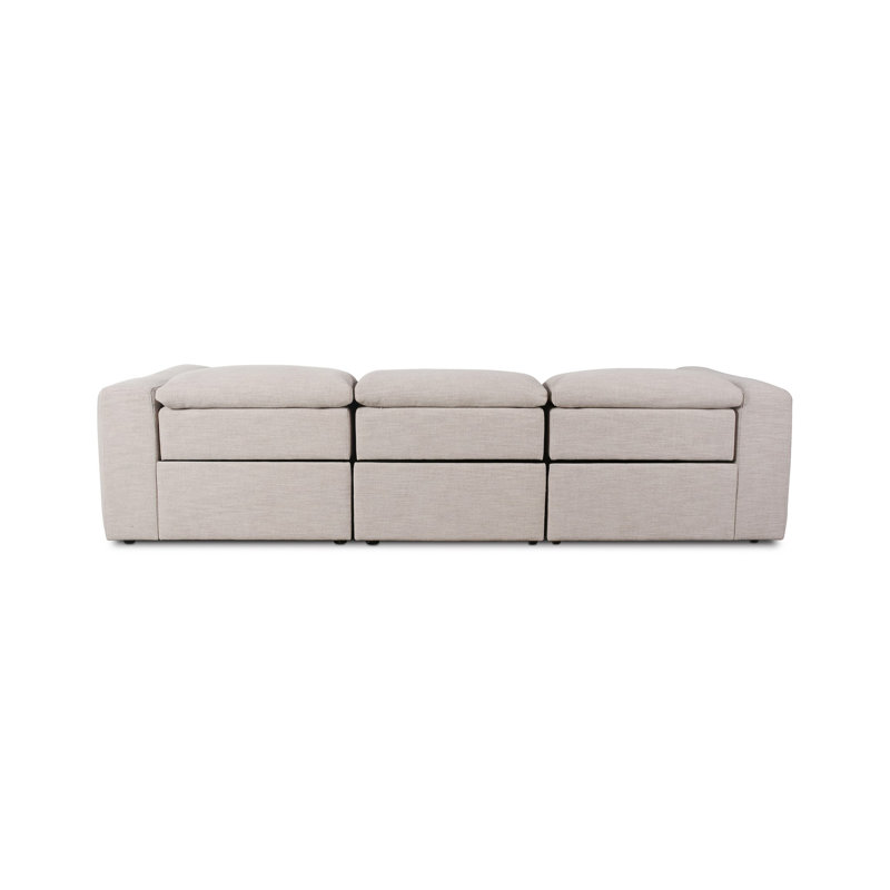 Radley 3 - Piece Upholstered Sectional, Right Hand Facing, Gray Polyester Blend