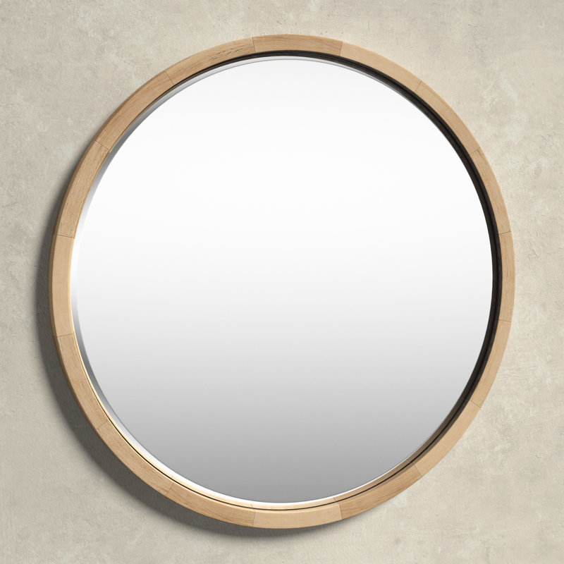 Glover Solid Wood Mirror, 24" x 24", Natural