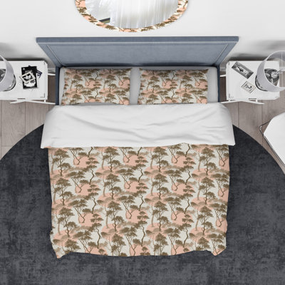 Traditional Polyester Floral Duvet Cover