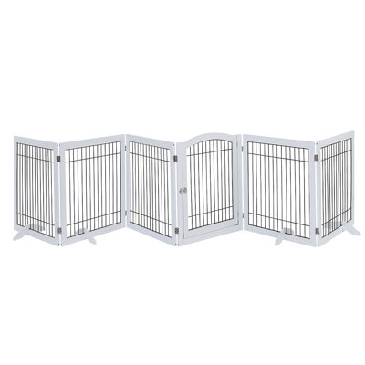Free Standing Pet Gate With Door