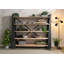 NATURAL IDOL 178cm H x 200cm W Solid Wood Standard Bookcase-103835105