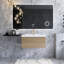 Meuble-lavabo mural moderne à rayures avec lavabo et tiroir à fermeture en douceur-901859946