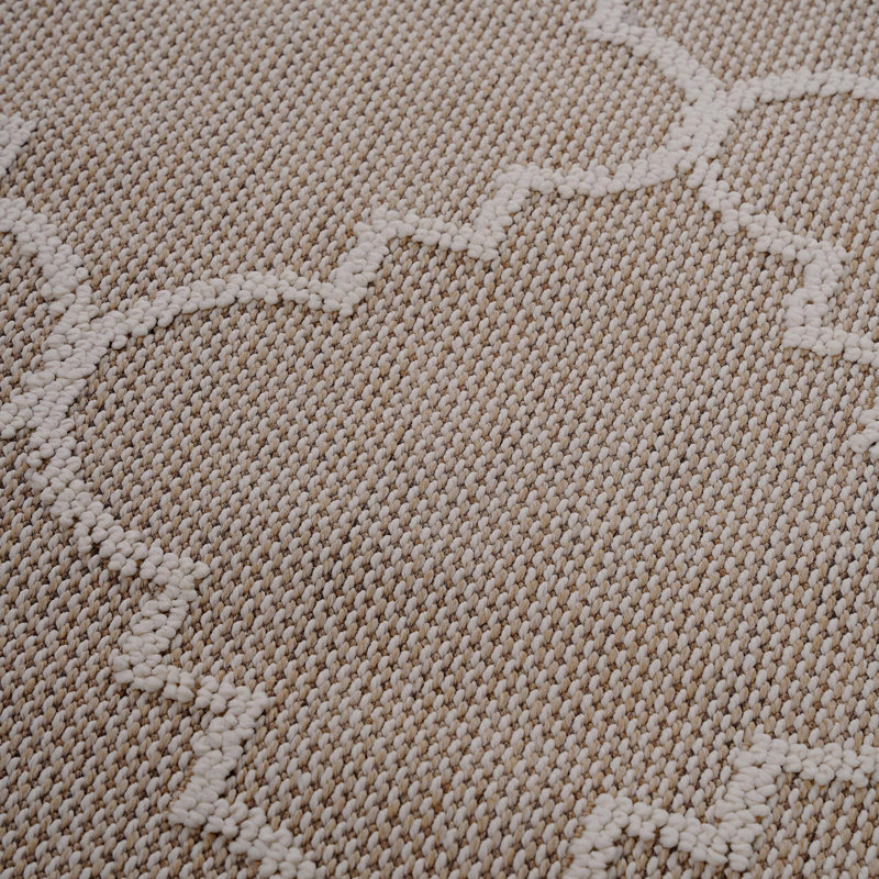 Tapis intérieur / extérieur 4 pi x 6 pi à treillis, Rectangle 4 pi x 6 pi 2 po