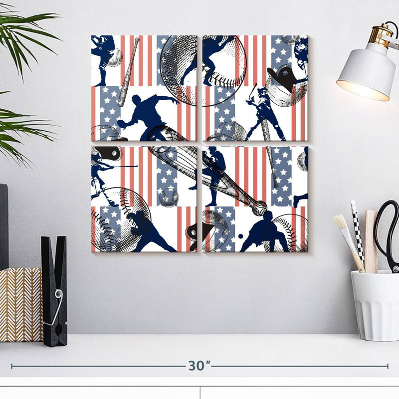 Sireci Baseball Pattern, 18" H x 18" W