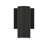 Plaza 60 Wall Sconce, 10W, Black Finish