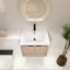 Petit meuble-lavabo 24 "avec design flottant-1834551560