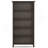 36 Inch Solid Wood 5 Shelf Bookcase In Hickory Brown
