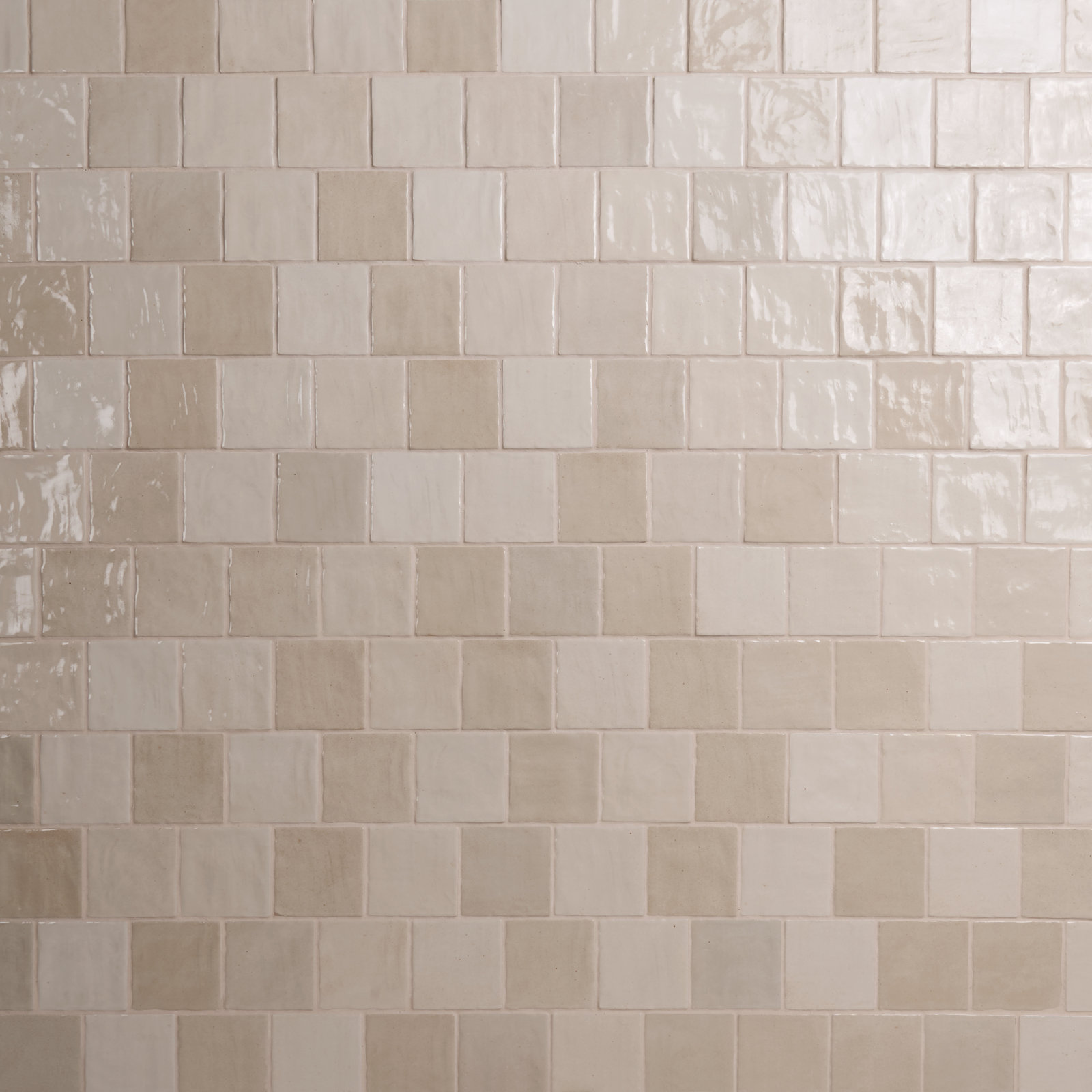 Karma 4" x 4" Glazed Ceramic Wall Tile (5.38 Sq. Ft. / Case), Beige