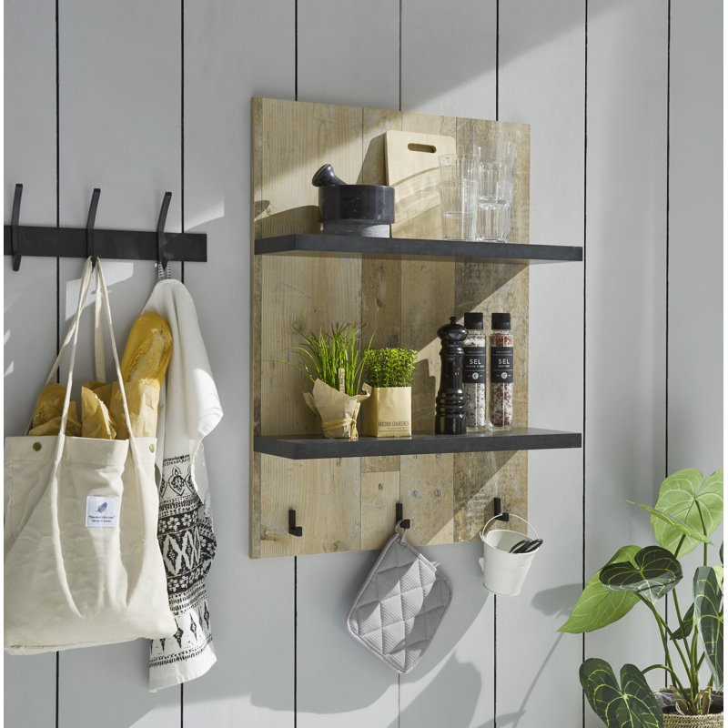 2 Piece Accent Shelf, Natural