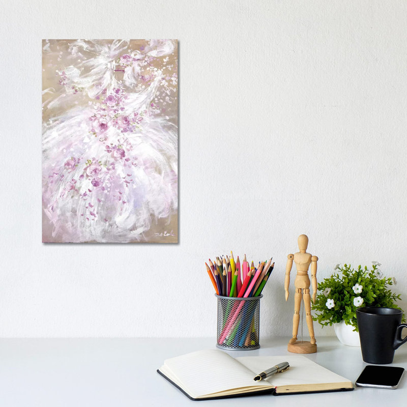«Tutu Spring» par Debi Coules - reproduction d'art, H 12 po x l 8 po x P 0,75 po, Toile tendue, Pas de tapis