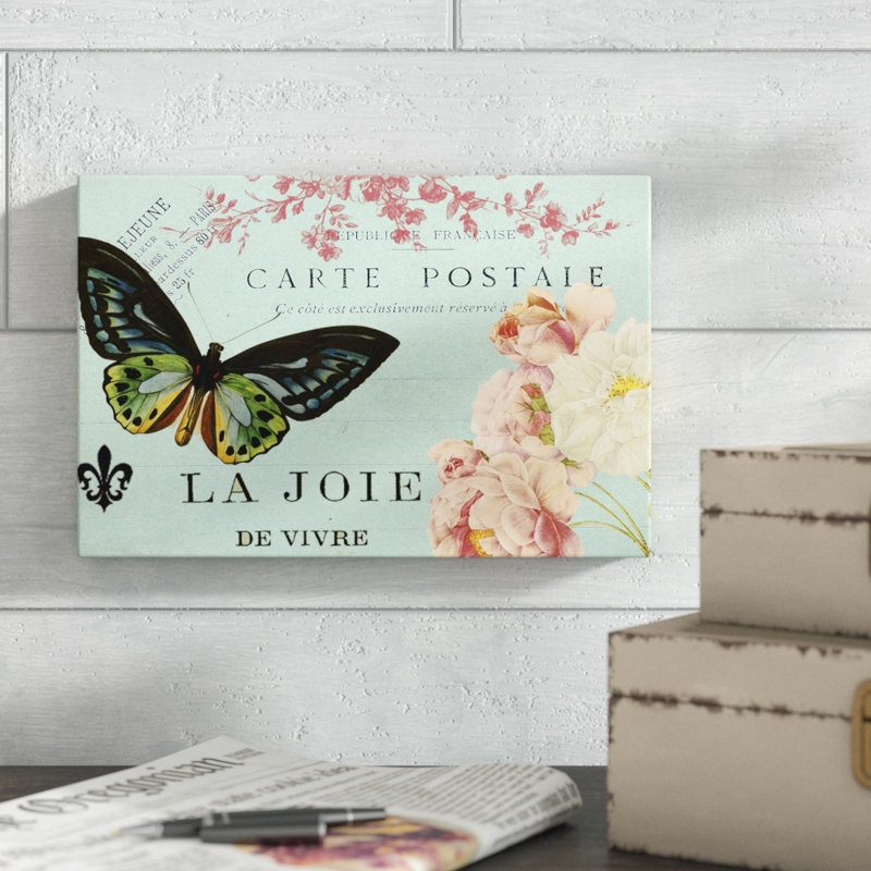 "Postcards of Paris IV" par Sandy Lloyd, impression sur toile, H 8 po x l 12 po, Toile tendue