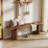 62.99-Inch Solid Wood Entryway Bench, Farmhouse Indoor Wooden End of Bed Bench for Entryway, Hallway, Bedroom, Dining Room, Living Room, Rustic Brown