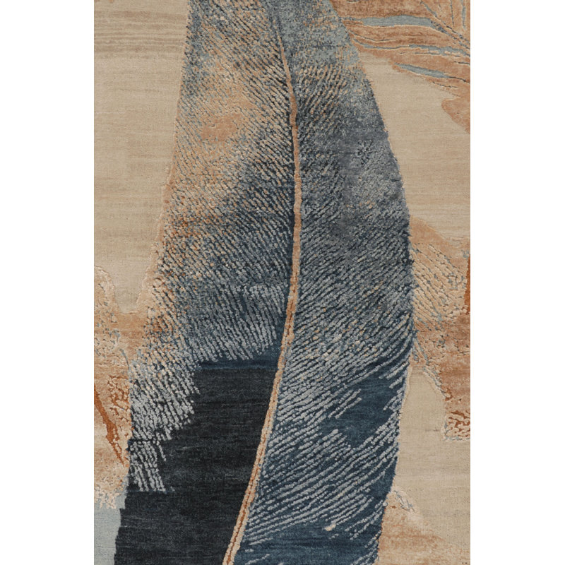 Modern One-of-a-Kind 9'0X12'0 Hand Knotted Area Rug