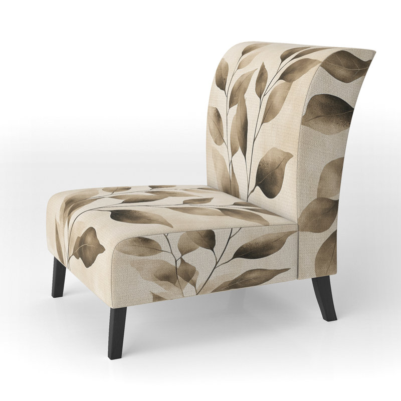 Fauteuil de chambre Leaves, Slipper Armless
